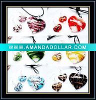 Wholesale hottest murano necklace and earrings set