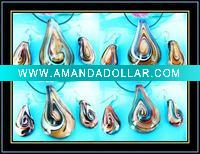 hottest murano necklace and earrings set