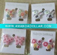 Wholesale 2011fashion boeknot earrings/promotion acrylic earrings