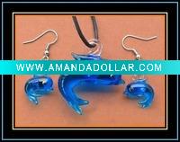 Wholesale murano glass jewelry set