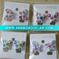 Wholesale 2011fashion boeknot earrings/promotion acrylic earrings