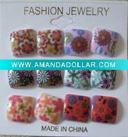 Wholesale 2011fashion painted acrylic earrings/promotion earrings