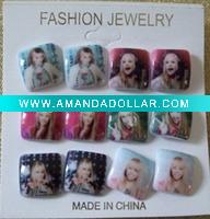 Wholesale 2011fashion painted acrylic earrings/promotion earrings