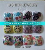 Wholesale 2011fashion painted acrylic earrings/promotion earrings