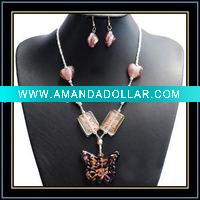 Wholesale beautiful murano glass jewelry set
