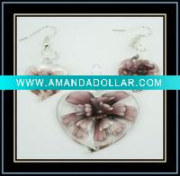 Wholesale murano glass jewelry set