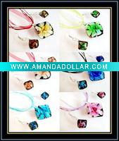 Wholesale hottest murano necklace and earrings set