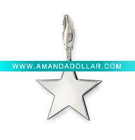 Wholesale pentagram charms for charm braclet and kids jewelry and promotion gift 1102