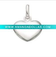 Wholesale Peach heart charms for charm braclet and kids jewelry and promotion gift 1190