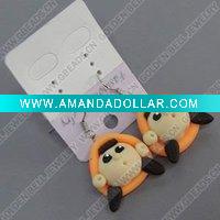 Wholesale clay earring, round, fashion earring,