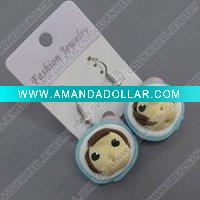 Wholesale clay earring, round, fashion earring,