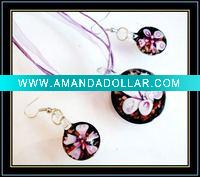 Wholesale murano glass jewelry set