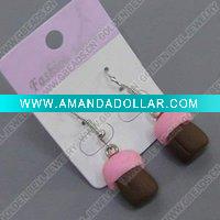Wholesale clay earring, round, fashion earring,