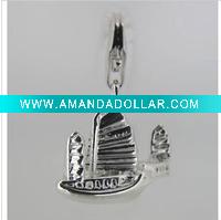 Wholesale sailing charms for charm braclet and kids jewelry and promotion gift 1075