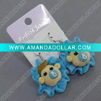 Wholesale clay earring, round, fashion earring,