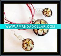 Wholesale murano glass jewelry set