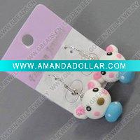 Wholesale clay earring, round, fashion earring,
