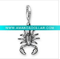 Wholesale scorpions charms for charm braclet and kids jewelry and promotion gift 1097