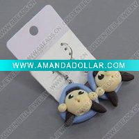 Wholesale clay earring, round, fashion earring,