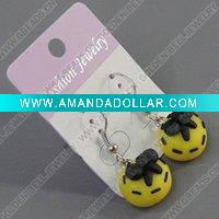 Wholesale clay earring, round, fashion earring,