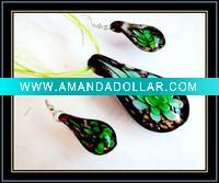 murano glass jewelry set