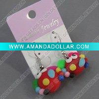 Wholesale clay earring, round, fashion earring,