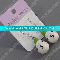 Wholesale clay earring, round, fashion earring,