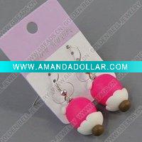 Wholesale clay earring, round, fashion earring,