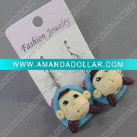 Wholesale clay earring, round, fashion earring,