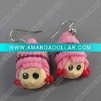 Wholesale clay earring, round, fashion earring,