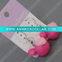 Wholesale clay earring, round, fashion earring,