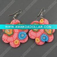 Wholesale clay earring, round, fashion earring,