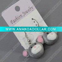 Wholesale clay earring, round, fashion earring,