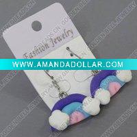 Wholesale clay earring, round, fashion earring,