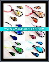 Wholesale hottest murano necklace and earrings set