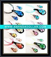 Wholesale hottest murano necklace and earrings set