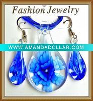 Wholesale murano glass jewelry set