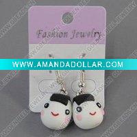 Wholesale clay earring, round, fashion earring,