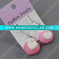 Wholesale clay earring, round, fashion earring,