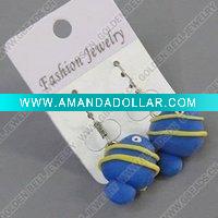 Wholesale clay earring, round, fashion earring,