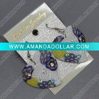 Wholesale clay earring, round, fashion earring,