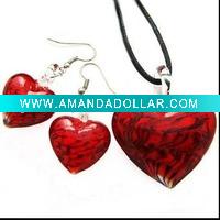 Wholesale Lampwork Glass Jewelry Set