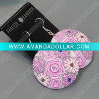 Wholesale clay earring, round, fashion earring,