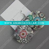 Wholesale clay earring, round, fashion earring,