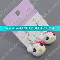 Wholesale clay earring, round, fashion earring,