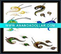 Wholesale necklace and earring murano glass jewelry set