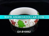 Wholesale hot sale christmas theme resin bracelet