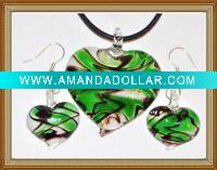Wholesale murano glass jewelry set