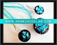 Wholesale lampwork glass jewelry set