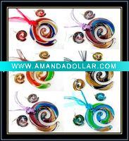 lampwork glass jewelry set